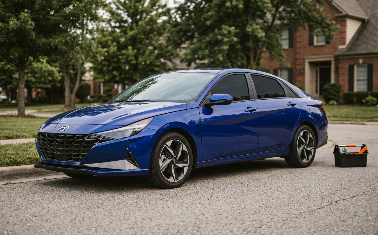 Hyundai Elantra precut window tint kit