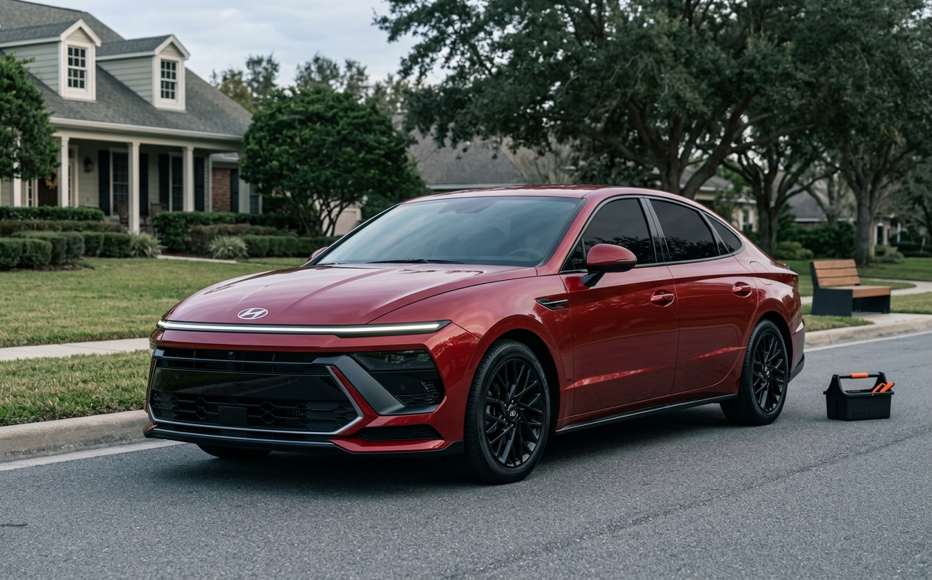 Hyundai Sonata precut window tint kit