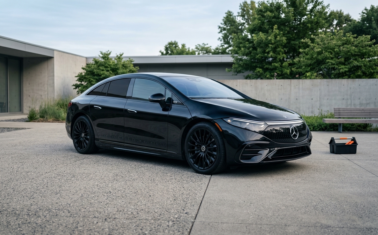 Mercedes EQS precut window tint kit